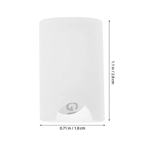 Silicone Round Corner Protectors For Wardrobe And Drawer Handles, Flexible Edge Guards, dimensions 1.1x0.71 in, white bumper