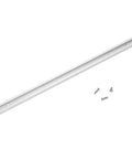 Heavy Duty Aluminum T Slot Miter Track Jig For Woodworking Tables with screws on white background.