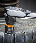 Seven Piece Metric Bolt Biter Extraction Socket Set With One Quarter And Three Eighths Inch Drive Bidirectional for damaged fasteners on machinery