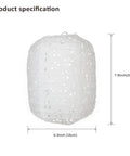 Ten Pack White Paper Lanterns 6.3 Inch Oval Hollow Hanging Lanterns For Chinese Japanese Style Festive Decor Indoor Outdoor