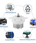 12V DC Motor With Slow Speed Gear Reduction And 3 RPM Output 4mm Shaft Diameter Micro Motor for small machines in various applications.