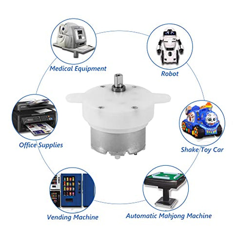 12V DC Motor With Slow Speed Gear Reduction And 3 RPM Output 4mm Shaft Diameter Micro Motor for small machines in various applications.