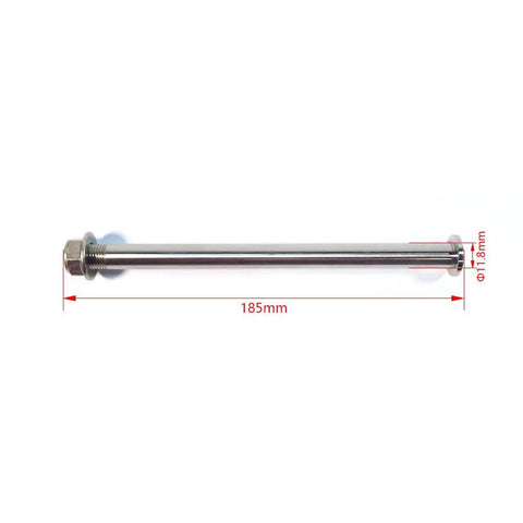 Beefy Steel Rear Axle With Nut Replacement For Sur Ron Light Bee X S Segway X160 X260, dimensions 185x11.8mm, heavy duty bolt on
