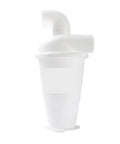 Turbocharged Industrial Vacuum Dust Separator With Dual Filter System for woodworking, white plastic cyclone collector