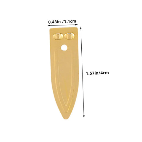 Golden nickel strip from Hands On Fruit Battery Science Kit With Nickel Strips And Electromagnet Parts, 4cm x 1.1cm size