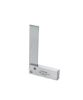 Machinist square, side view, wide-seat, precision ground steel, 100x63 mm (4x2.5 in) L-shaped right-angle tool