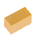 5V DC Coil DPDT Signal Relay from 10 Pack Dope Choice For General Purpose Use, 8 Pin, side view, yellow rectangular casing