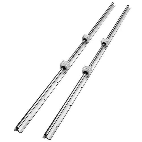 SBR20 1500mm Linear Guide Rail Kit With 4 SBR20UU Bearing Blocks For CNC Machines And Automated Equipment Beefed Up Heavy Duty