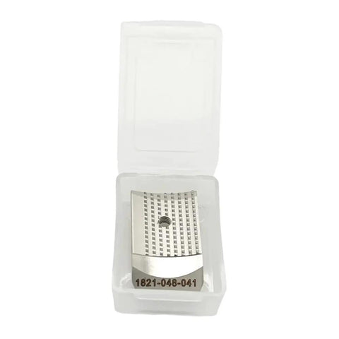 BXT4-19 Tooth Plate Gripper Spare Part 1821.048.041 For Battery Powered Plastic Strapping Tool Wrapping Machine Replacement Durable High Quality Part For Easy Install Plug And Play Compatibility And Reliable Strapping Performance, silver metal plate in case