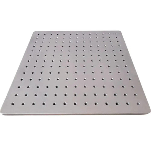 Magnetic Base Stainless Steel Optical Experiment Plate 200x300mm for lab work, showing high-permeability surface with mounting holes.