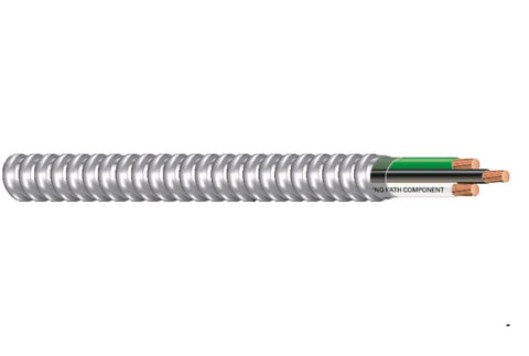 Armorlite Rugged 12 2 Copper THHN THWN Type MC Cable With Aluminum Jacket For Cable Tray And Raceway Installations 50 Feet 12 Gauge