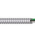 Armorlite Aluminum MC Armored Cable 14 2 600V 250 Ft Coil, showing metal armor coating and copper THHN/THWN conductors