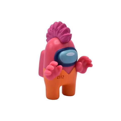 Among Us Airship Playset With Detachable Top And 2 Exclusive Mini Figures, pink and orange mini figure with mohawk hair, 10 inch toy.