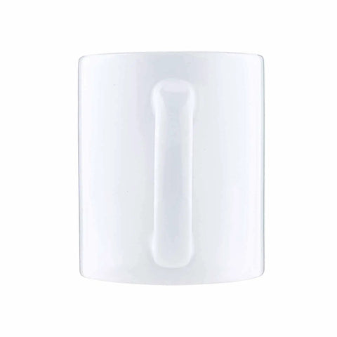 Heavy Duty Ceramic Travel Coffee Mug Featuring A Stylish Golf Cart Design Perfect For Grabbing Your Daily Grind In The Kitchen Or Office Solid Build Tea Cup For Smooth Sips, shown from the front.