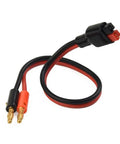 Beefy 30A SB To 4mm Banana Cable Adapter With 12AWG Pure Copper Wire, red and black, for RC LiPo Battery Charging, 30cm length