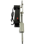 DIY Electric Reciprocating Linear Actuator Telescopic Motor showing aluminum alloy body and nylon shell with M6 threaded rod connection