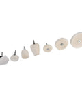 Top Tier 7 Pcs Polishing Wheel Kit With Buffing Flannel Abrasive Tools For Car Detailing Auto Body Work and Metal Shining Projects That Look Absolutely Awesome, showcasing various cotton flannel wheels.