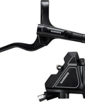Altus Hydraulic Disc Brake and Lever Rear Set with Resin Pads Black for Flat Mount MTB, Smooth Lever Action, strong stop