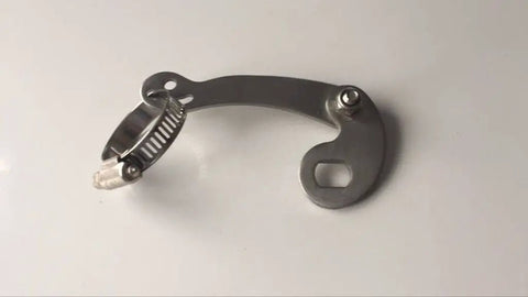 Heavy Duty Torque Arm Universal For E Bikes Front Or Rear Mount M16 For 3000W 5000W High Power Ebike Conversion Kit Stainless Steel Three Sixteenth Inch With Washers Hose Clamp Nut Bolt For Hub Motor Protection And Safe Ride, stainless steel torque arm with hose clamp