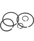 Top Grade 1-50 Pcs M95 Round Wire Snap Rings In Tough 70 Manganese Steel With Black Finish For Shaft Retaining And Hardware DIY Fixins That Get Job Done Fast, black round wire snap rings.