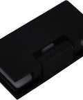 Stainless Steel Butt Hinges For Glass Doors And Cabinets, Anti Rust, shown in black, ideal for frameless bathroom door hardware.