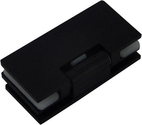Stainless Steel Butt Hinges For Glass Doors And Cabinets, Anti Rust, shown in black, ideal for frameless bathroom door hardware.