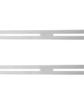 Stainless Steel Slotted Hole Repair Plates With Screws Dualhead Adjustable Table Brackets for stable support visible against white background.