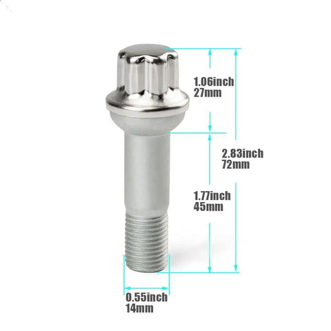 Upgrade Your Ride With A Cool 5X Chrome Wheel Lug Bolt Kit For Mers Des Benz W220 W204 And More To Rock Those Wheels Hard
