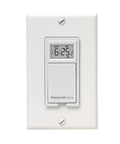 7 Day Programmable Light Switch With Manual And Automatic Modes, Flush Mount Design, White Finish, 40 Watt Minimum Requirement, No Fuss Weekly Scheduling For Easy On And Off Times, 1 Pack