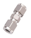 Stainless steel 304 compression fitting, 1/4 inch, dual female ends for tubing