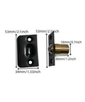 All Metal Ball Catch Door Hardware For Top Of Door Adjustable Drive In Ball Latch Great For Closet Pantry And Invisible Doors Black