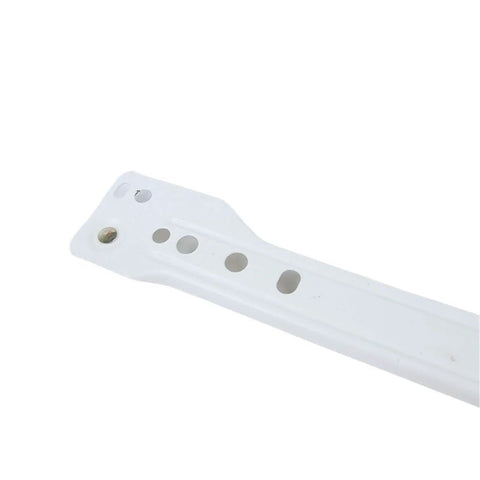 One Pack Drawer Runners Slides With Hidden Roller Bearings And Wheels, White Color, detailed view of steel construction