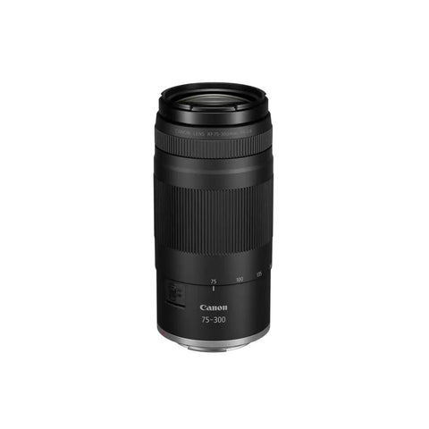 RF 75 To 300mm Zoom Lens Bundle With UV Filter Lens Cap Keeper And Cleaning Kit Four Item Set For Travel Ready Telephoto Shots