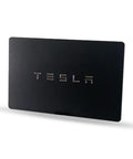 Slick Black Tesla Model 3 And Model Y Key Card For Hella Secure Vehicle Access Programmable Oem Backup Entry System Heavy Duty Daily Driver Essential No Fail Design, showing sleek black card with TESLA logo.