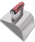 Concrete Curb Hand Tool With 6 Inch Wide Blade, 3 1/2 Inch Face, 104 Degree Angle, Heavy Gauge Stainless Steel, DuraSoft Handle