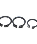 Heavy Duty Black Manganese Steel Shaft Retainer Circlips Set 5 To 20 Pieces Sizes M6 Through M50 for bearing hardware