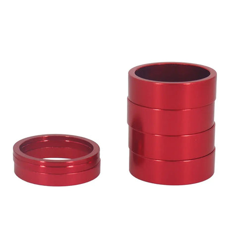Aluminum Bike Headset Spacers For One And One Eighth Inch Stems Lightweight MTB BMX Road Bike Spacers Set 2mm 3mm 5mm 10mm