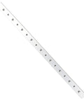 Shop-Grade Aluminum T Slot Miter Track Jig For Woodworking Anodized Track with evenly spaced screw holes.