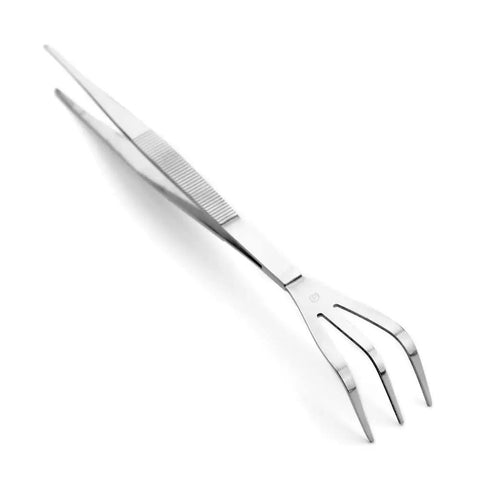 Precision Bonsai Tweezers And Rake Scraper Tool Set For Detailed Shaping And Soil Maintenance Stainless Steel Hand Tools For Plant Care Ideal For Hobbyists And Professionals Model JTT02 stainless steel bonsai tweezers