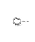 Stainless Steel Split Lock Washer Kit, 100 Pieces, Heavy Duty Washers for Bolts and Screws, Marine Grade And Vibration Resistant, Silver Spring Lock Washers for Car Assembly And Industrial Use, 1.5cm