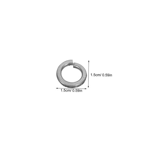 Stainless Steel Split Lock Washer Kit, 100 Pieces, Heavy Duty Washers for Bolts and Screws, Marine Grade And Vibration Resistant, Silver Spring Lock Washers for Car Assembly And Industrial Use, 1.5cm