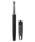Heavy Duty Pen Style Fiber Optic Cleaver Featuring Precision Flat Ruby Blade seen from the side, showing sleek black design and purple blade.
