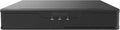 Front view of Hybrid 8 Channel Security System DVR NVR with 2TB HDD, black casing, supports HD-TVI CVI AHD IP cameras and more features.