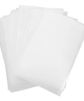 Stack of white cushion foam wrap pouches, 200 pack for packing and shipping EPE foam shock absorption and cushioning pro packing materials.