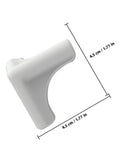 Silicone Corner Protectors 8 Pack For Furniture And Kitchen Edges measuring 4.5 cm in white flexible silicone