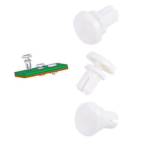 100 Piece Tough As Nails R Type Plastic Rivet Nut Kit With Nylon Buckle Clips For Car Panels And Pcb Boards Snaps Right In DIY rivet nuts.