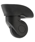 Kick Squeaky Wheels To The Curb With These Silent Swivel Suitcase Wheels; black swivel caster for easy rolling.