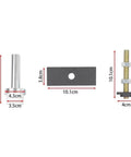 Pro Shop Heavy Duty Cv Axle Bearing Puller Tool Kit For Toyota 8 Inch Front Differential Pull Out Needle Bearings Fast For 4runner 2003 2018 Tacoma 2005 2018 Plus Fj Cruiser 2007 2014 Run Wild Save Cash Today, steel puller parts with dimensions