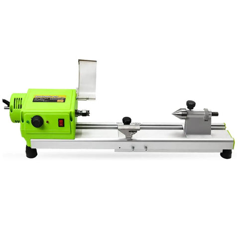 Mini Wood Lathe for Benchtop DIY Projects, Micro Woodturning Lathe With Grinding and Polishing, Beads and Small Parts Ready, Drill Rotary Tool Set