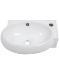 Rectangular Vessel Sink 19x15 White Ceramic Above-Counter Vanity Basin For Modern Bathrooms Slick High-Gloss Finish Super Easy To Clean